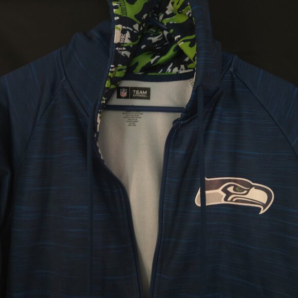 NFL Apparel Seahawks Zip Up Jacket Size Medium Very Nice! - Picture 5 of 8